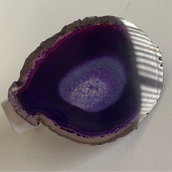 Nightlights! Set of 2 Purple Agate Stone nightlights. - Picture 4 of 5